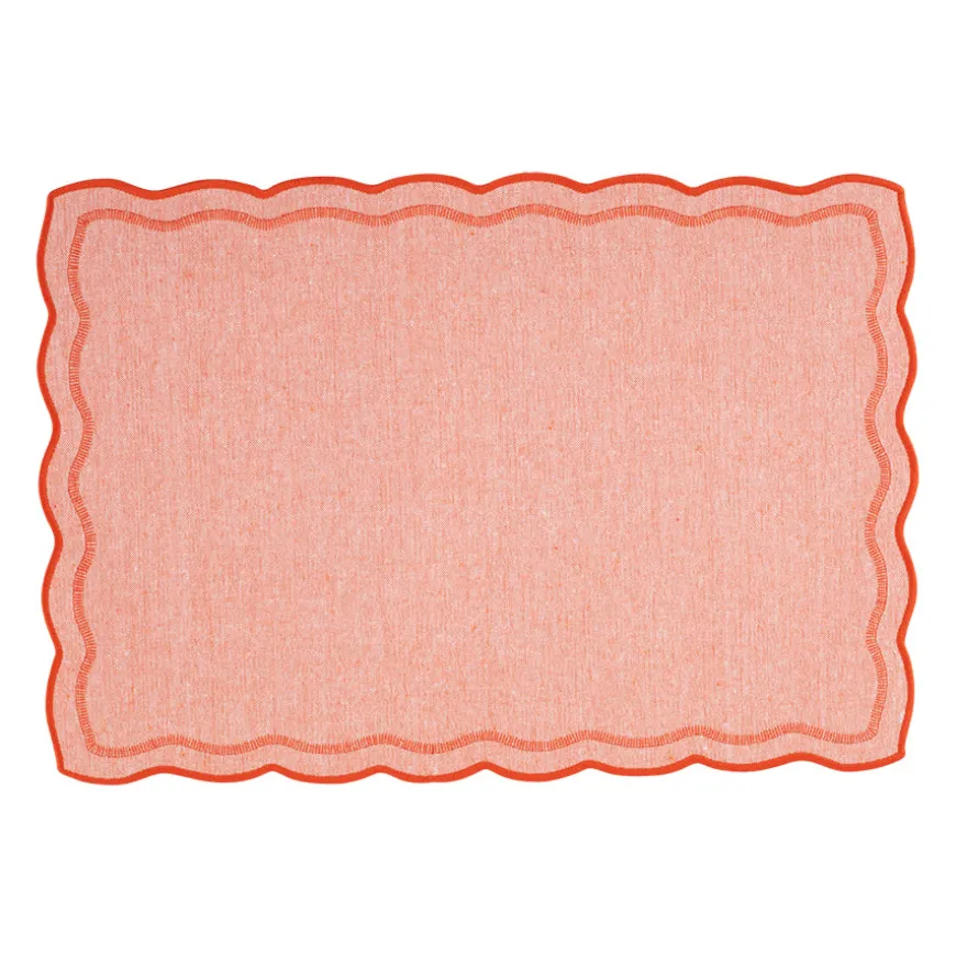 Christiania Glasmagasin Collection Dekkebrikke 48x33cm Oransje