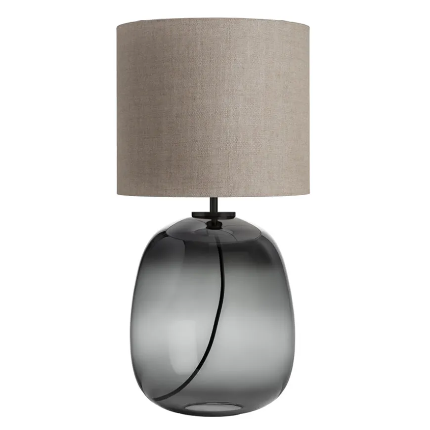 Hadeland Glassverk Austra Bordlampe Røkgrå