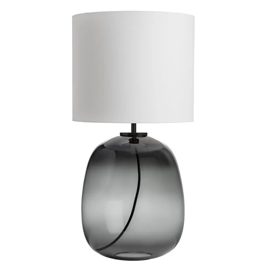 Hadeland Glassverk Austra Bordlampe Røkgrå