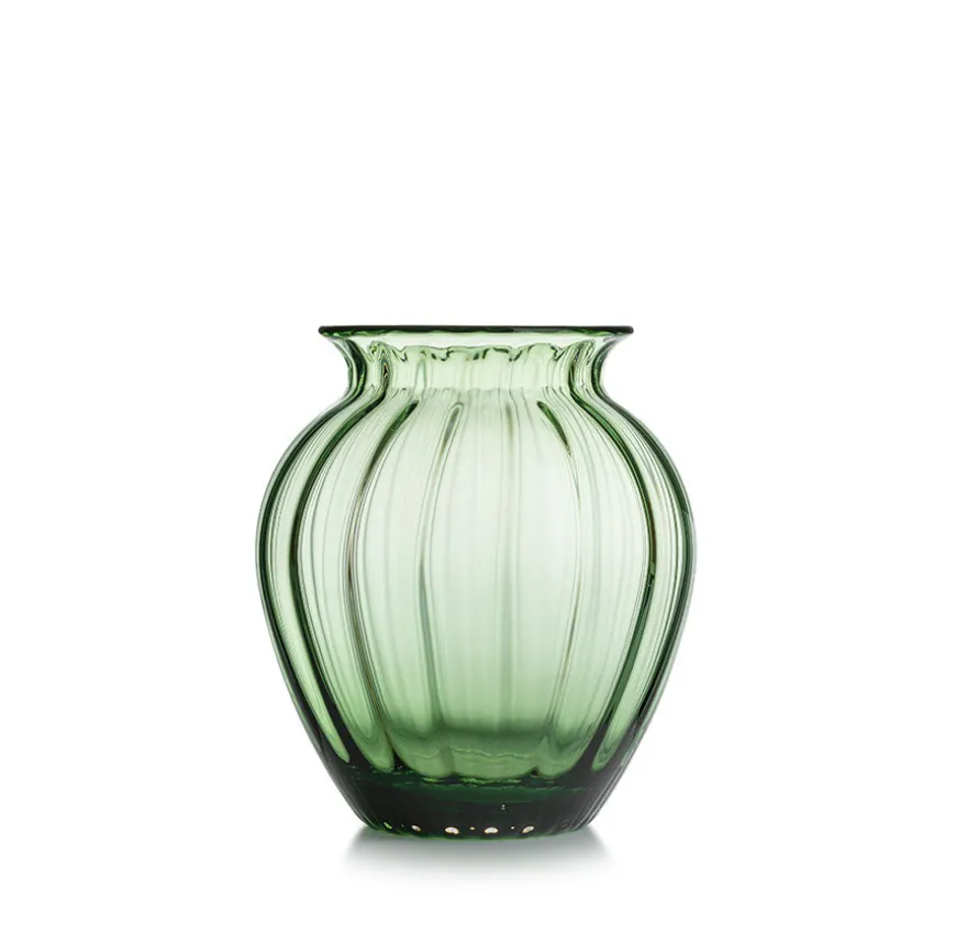 Hadeland Glassverk Emily Vase 23cm Grønn Optikk