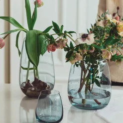 Hadeland Glassverk Siccori Vase 20cm Himmelblå