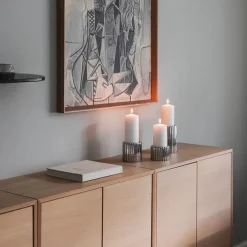 Løve Vinje Telysholder Rustfritt Stål 9cm Sølv