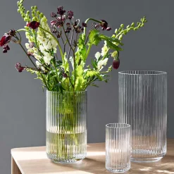 Lyngby Porcelæn Vase 20,5cm Klart Glass