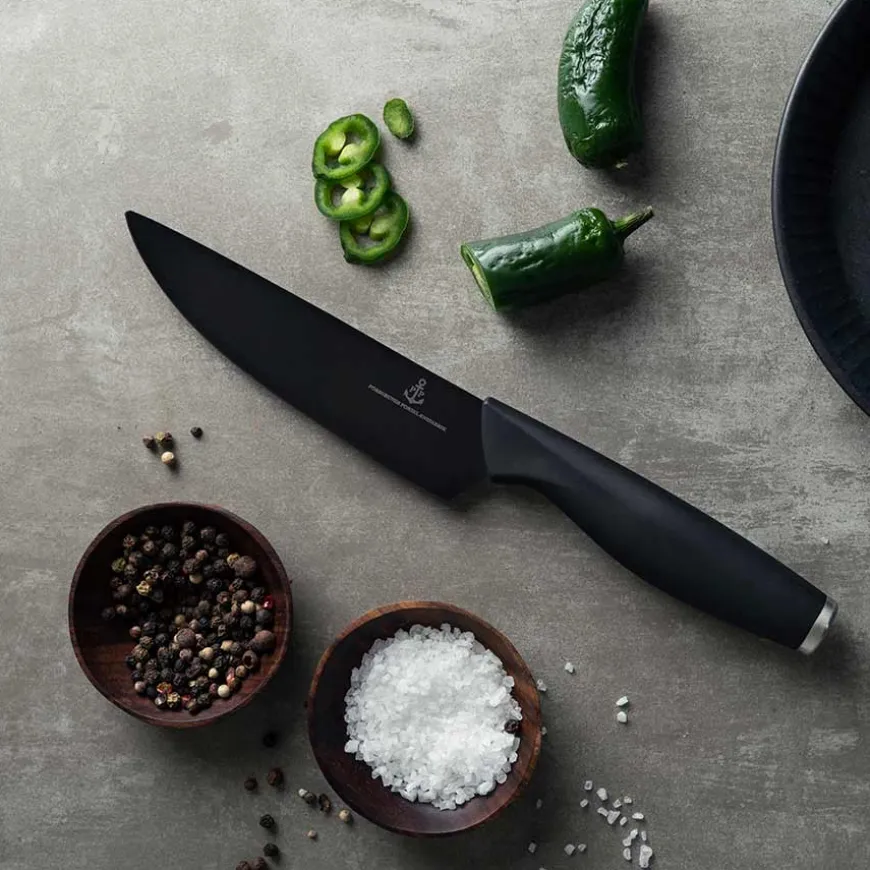Porsgrunds Porselænsfabrik De Cuisson Kokkekniv 16cm Sort