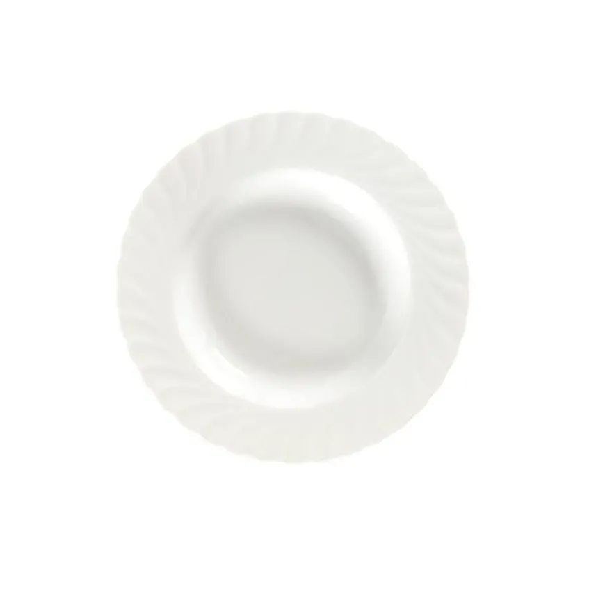 Porsgrunds Porselænsfabrik Bogstad Hvitt Tallerken Dyp 19,5 cm