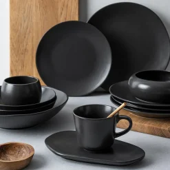 Porsgrunds Porselænsfabrik Natur Asjett 21cm Matt Sort