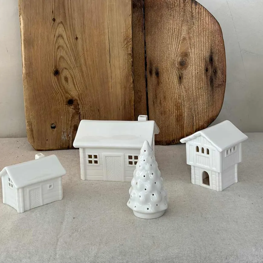 Porsgrunds Porselænsfabrik Jul På Tunet Eldhus Med Pipe 9x6,8cm