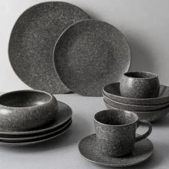 Porsgrunds Porselænsfabrik Natur Tallerken 26cm Mørk Granitt