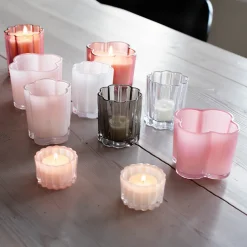 Seasons Love Collection Lyslykt Blomst 8x7cm Hvit